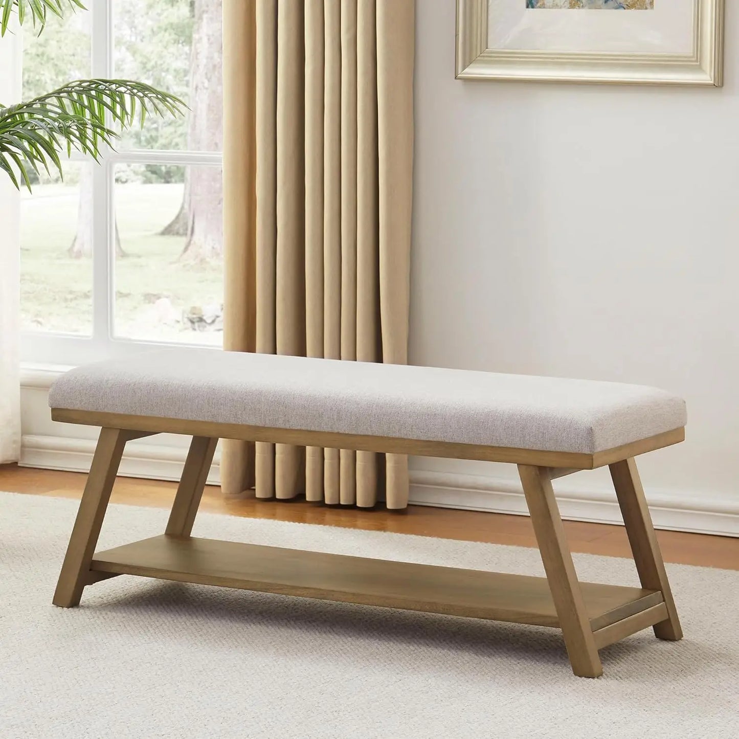 45" Upholstered Entryway Bench