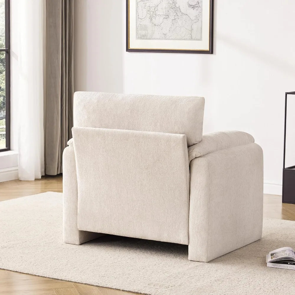 Chenille Oversized Armchair