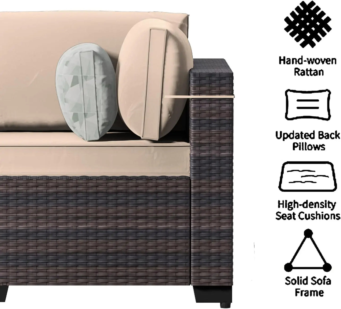 11 Piece Patio Furniture Conversation Set