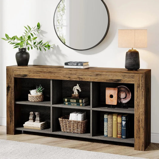 63" Rustic Console Table/Entertainment Center
