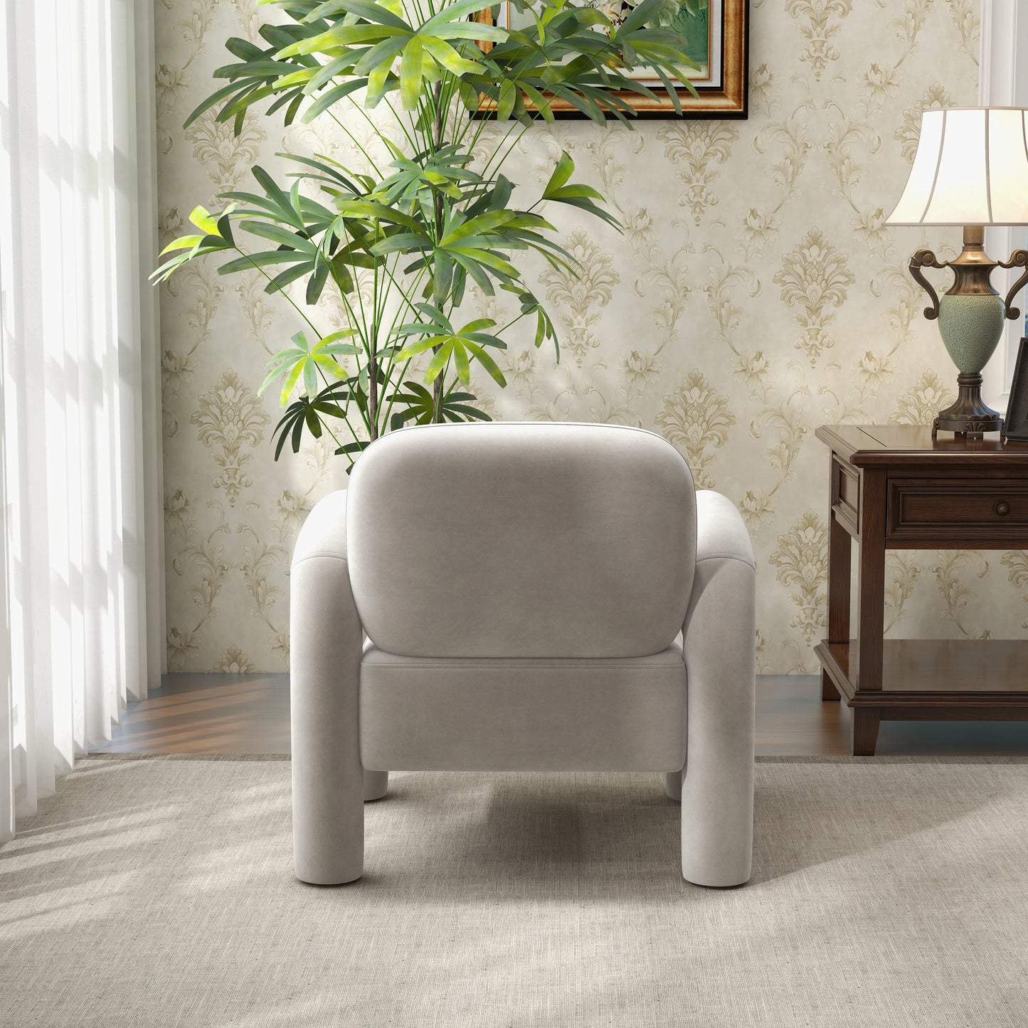 Modern Velvet Accent Chair