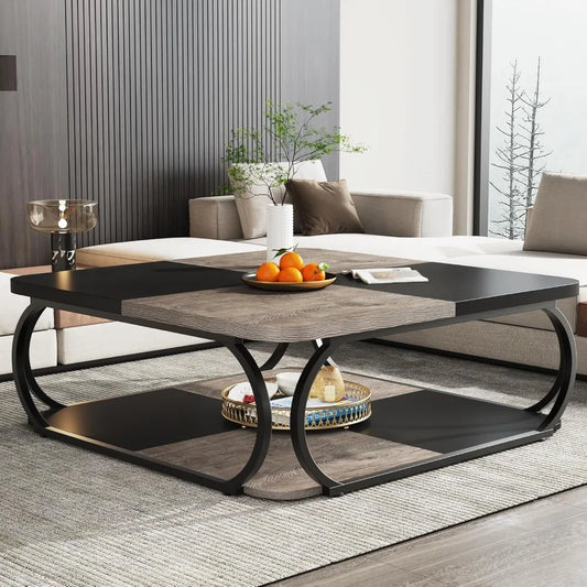 Square Checkered Coffee Table