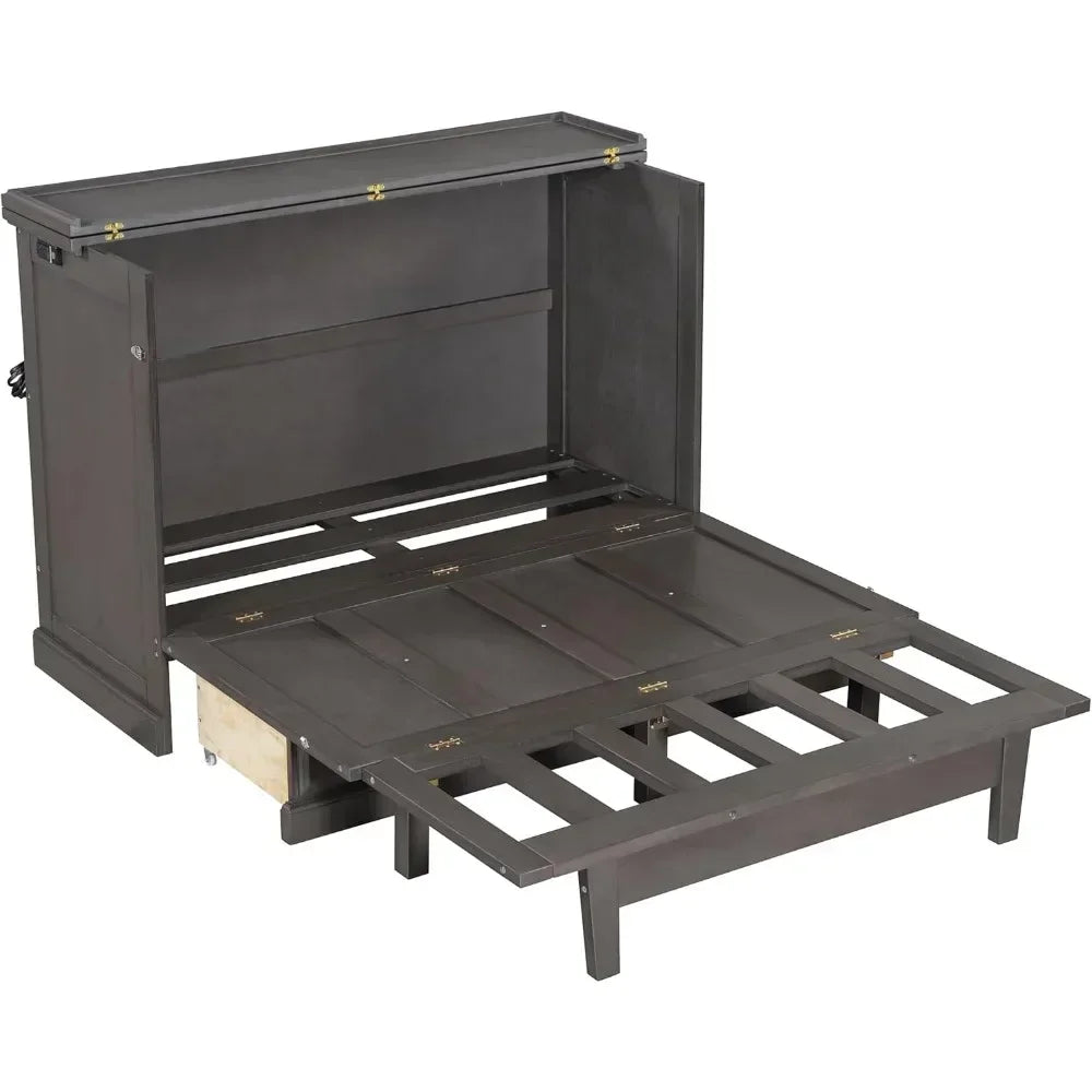 Solid Pine Full Murphy Bed