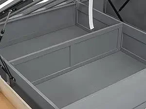 Hydraulic Platform with LED Headboard Bed