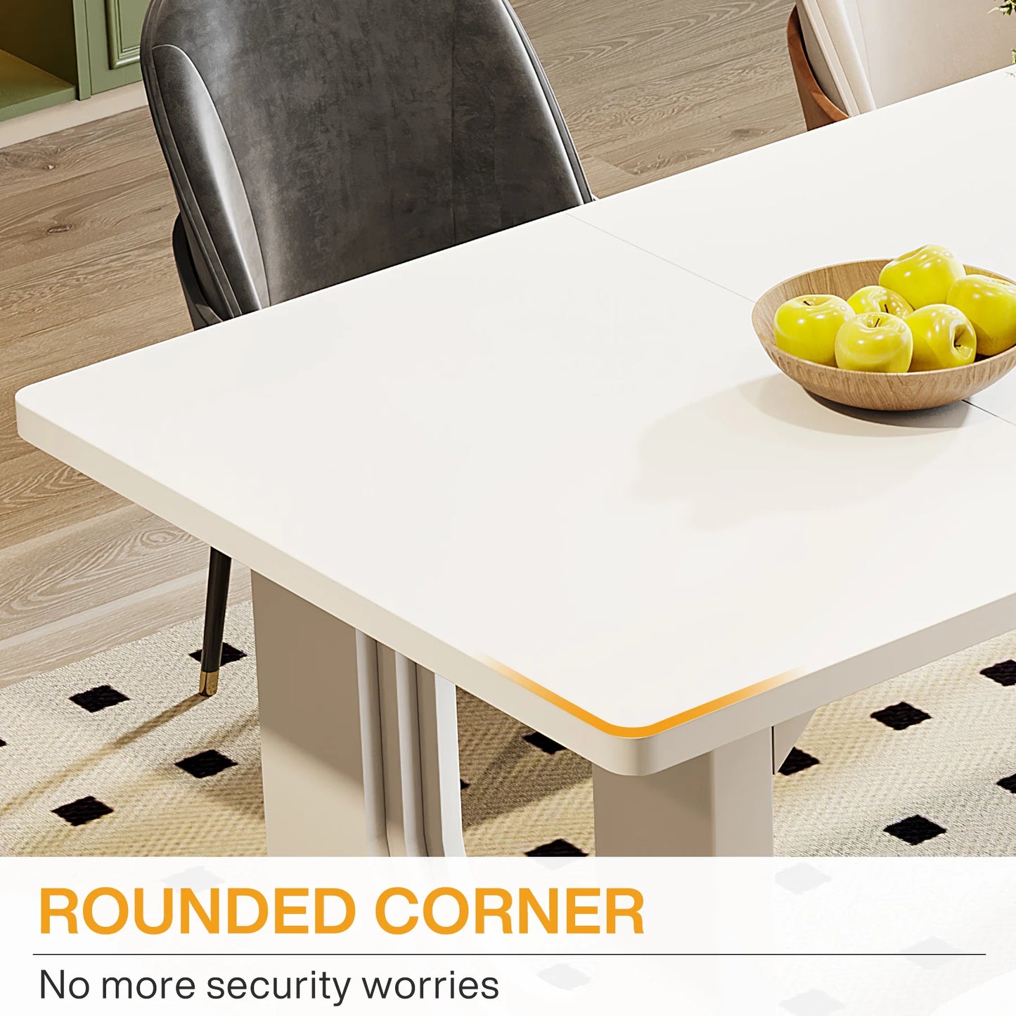 71" Modern Wood Dining Table
