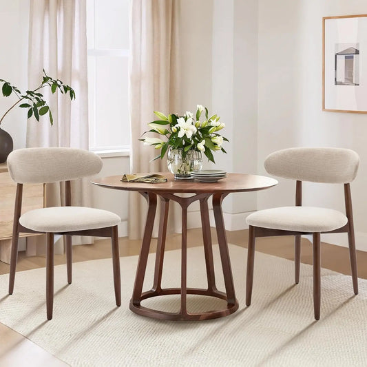 Modern Upholstered Dining Chairs Set of 2