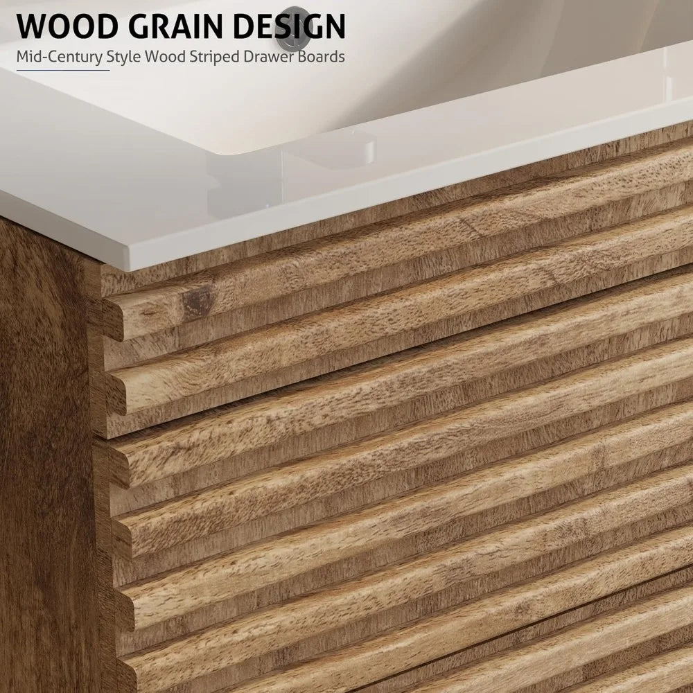 24" Floating Bathroom Vanity with Sink