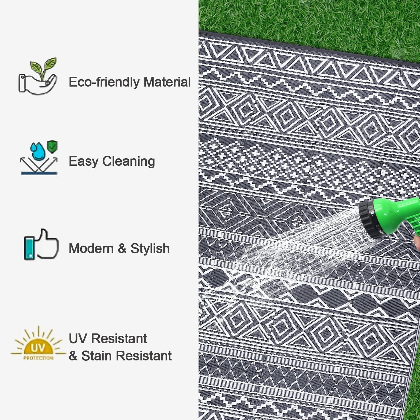 Waterproof Outdoor Multi-Design Rug