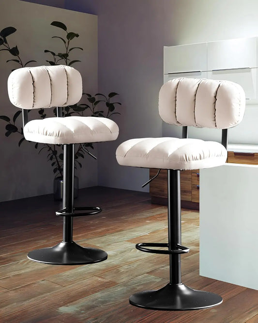 Modern Swivel Bar Stools Set of 2
