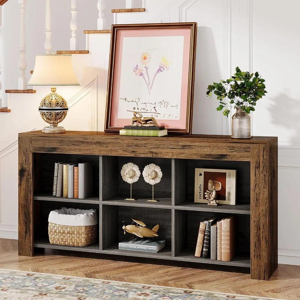 63" Rustic Console Table/Entertainment Center