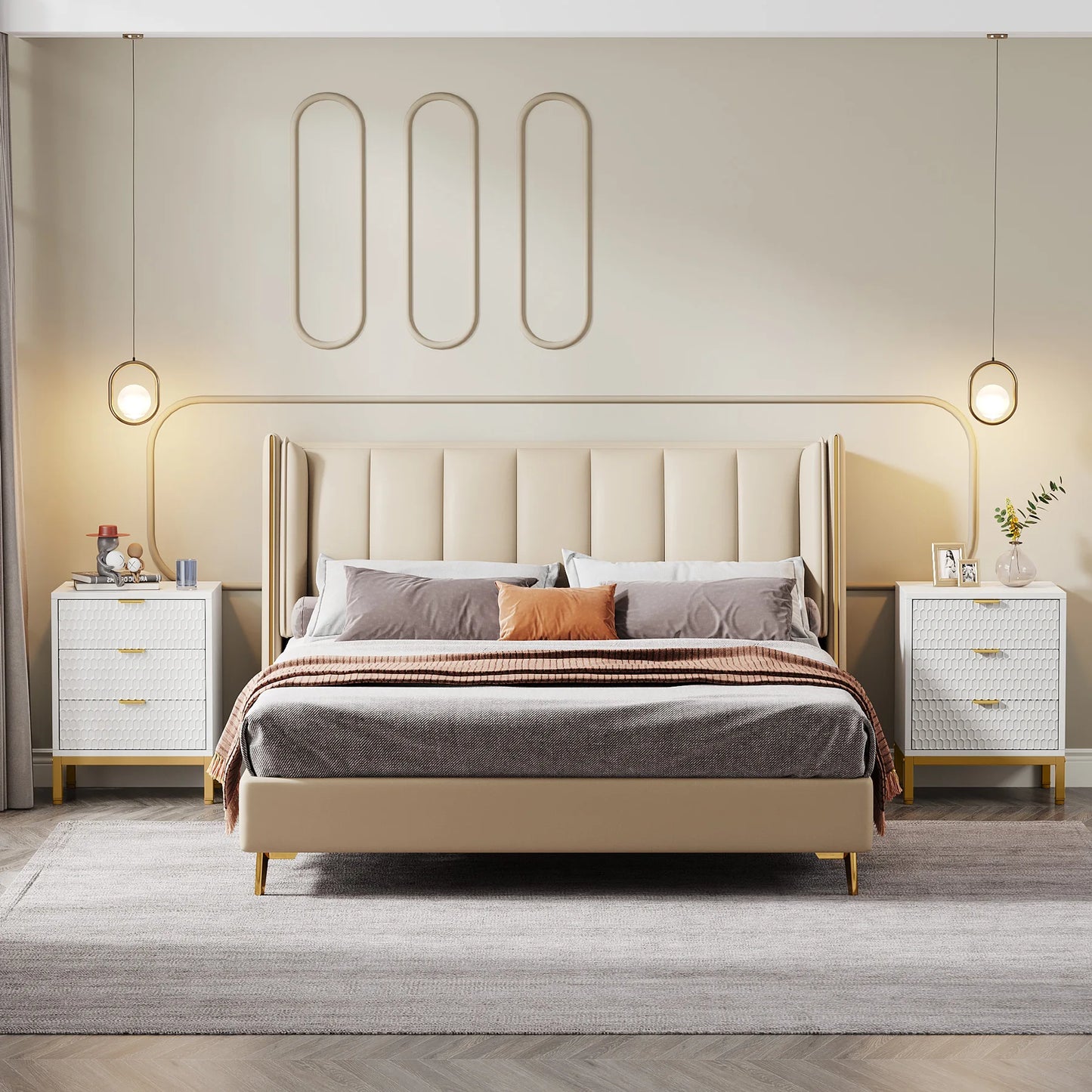 Honeycomb Modern Nightstand