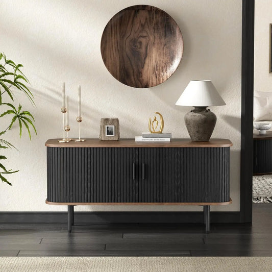 47'' Fluted Oval Entertainment Center