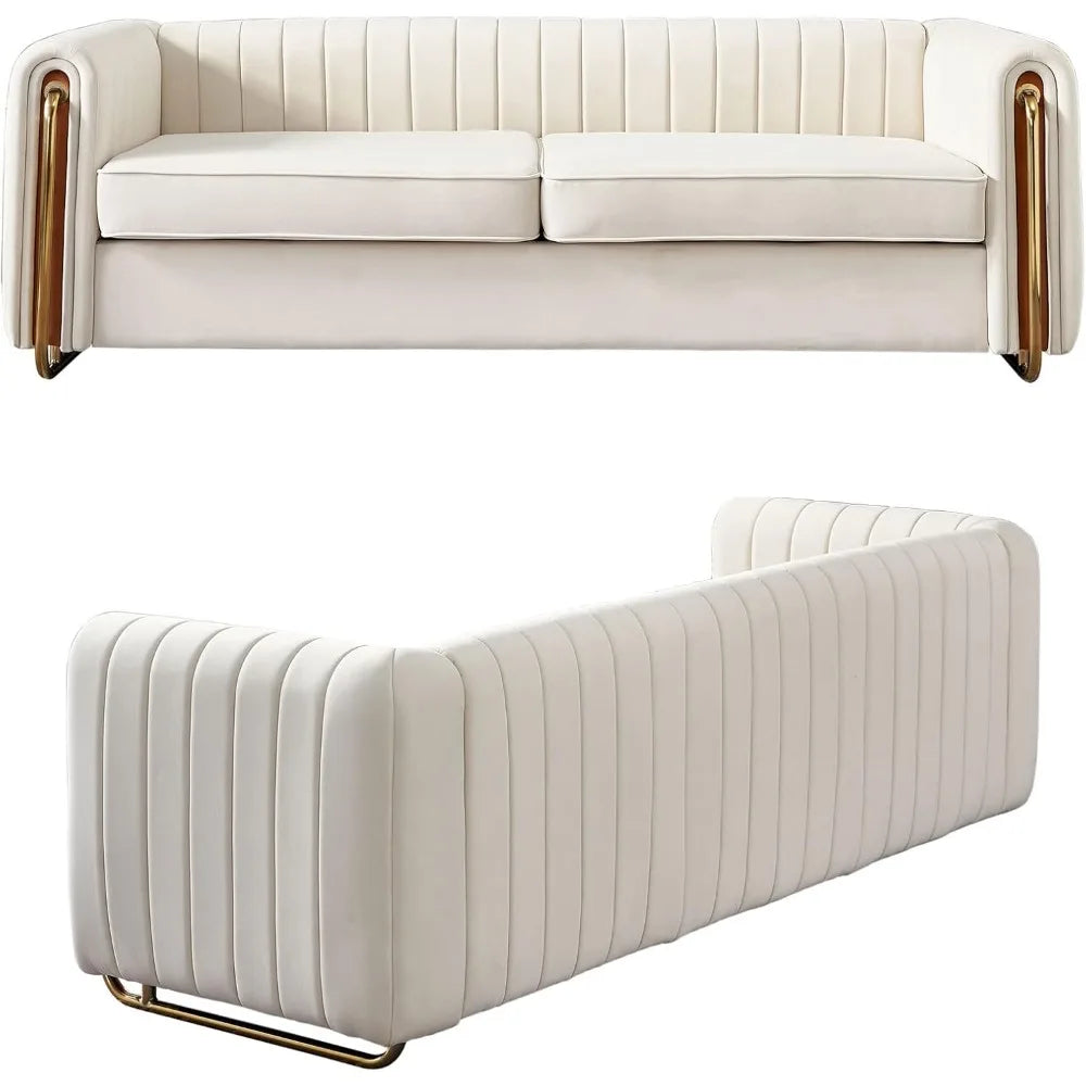 84" Modern Velvet Sofa