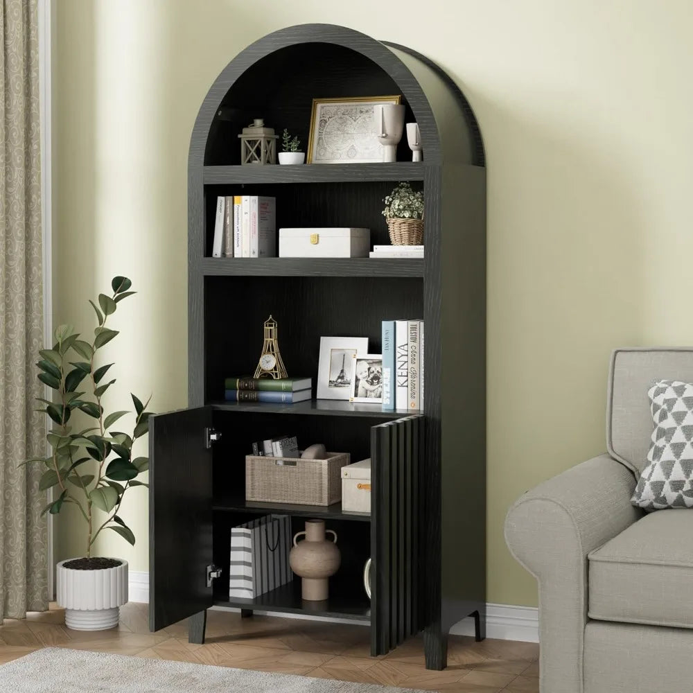 71" Tall Arched Display Cabinet