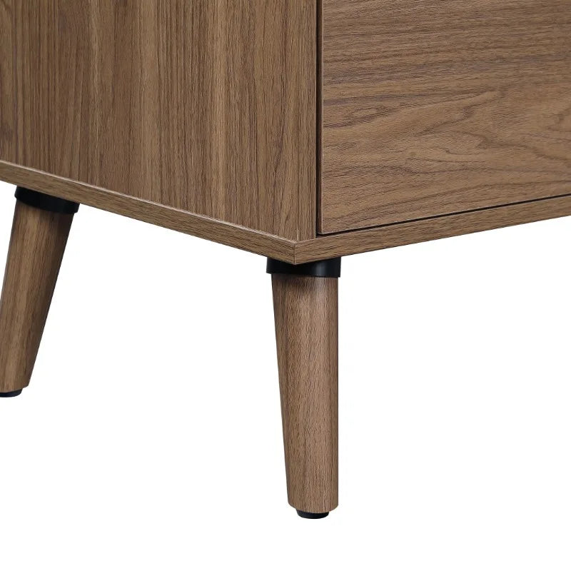 Mid Century Modern Boxy Nightstand/End Table