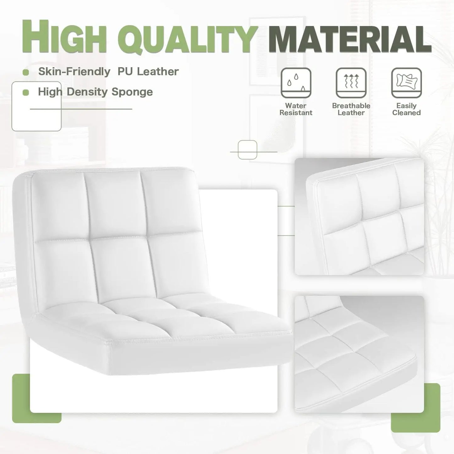 Swivel Hydraulic Bar Stools Set of 2
