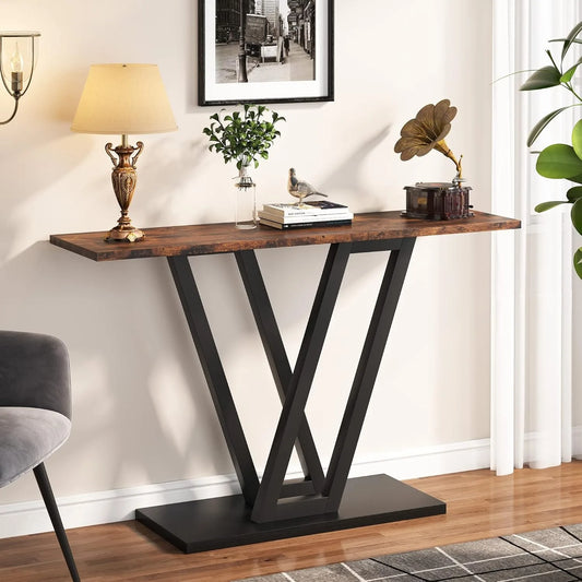 43" Industrial Console Table