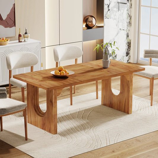 71" Modern Wood Dining Table