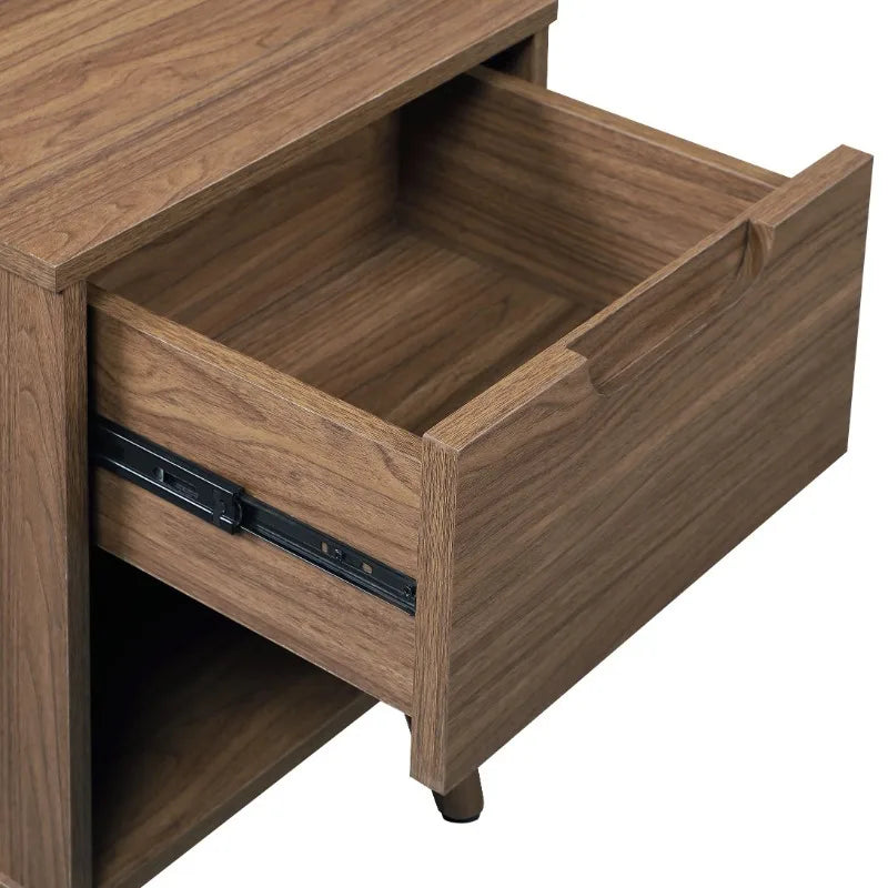 Mid Century Modern Boxy Nightstand/End Table