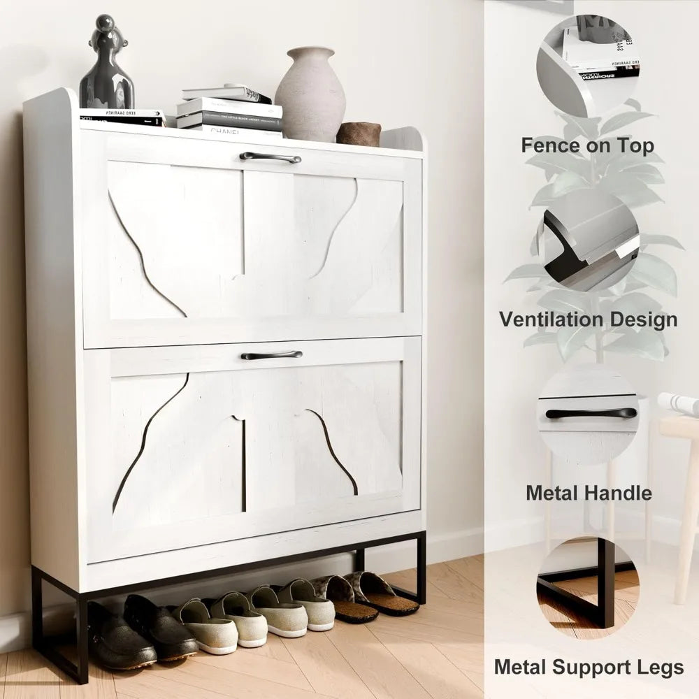 Shoe Storage With Flip Drawer