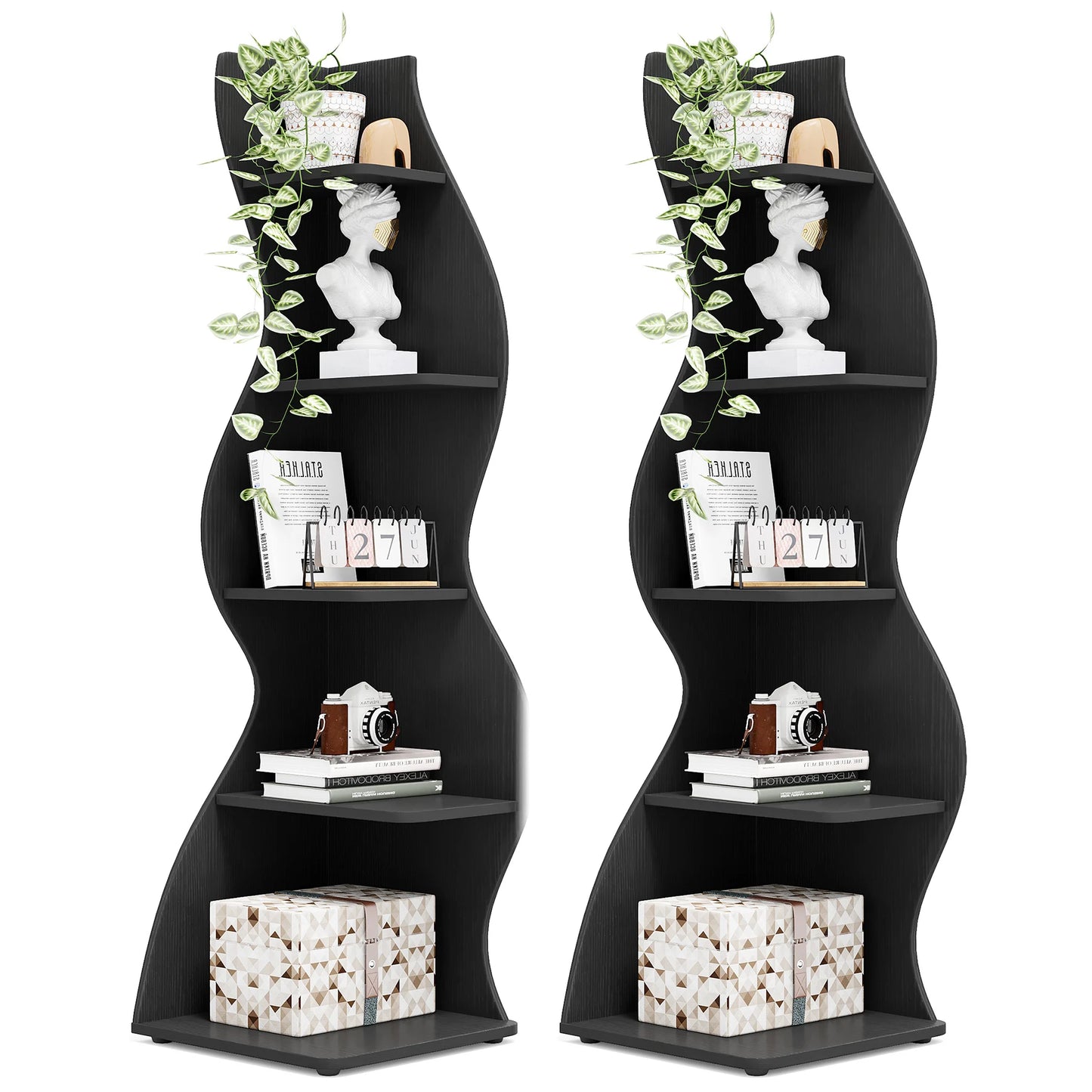 Modern Wavy Corner Shelf