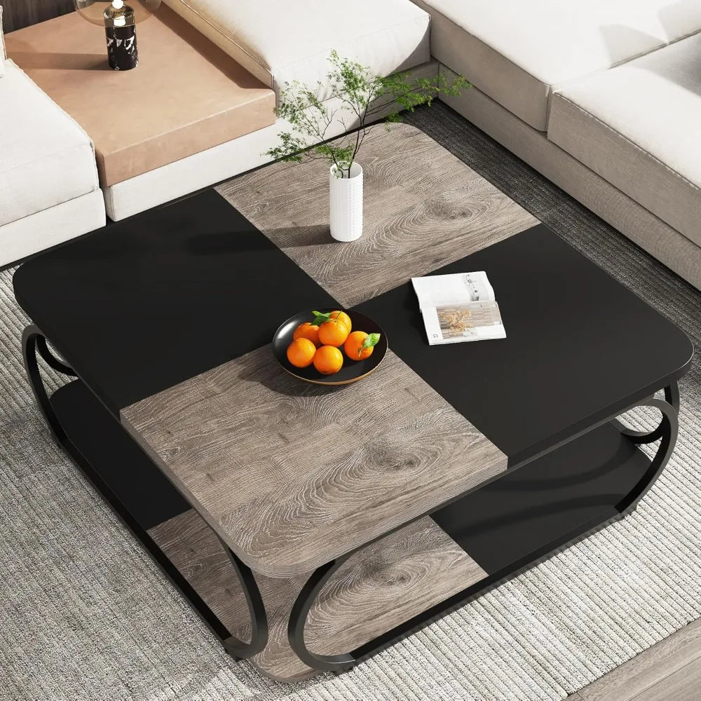Square Checkered Coffee Table