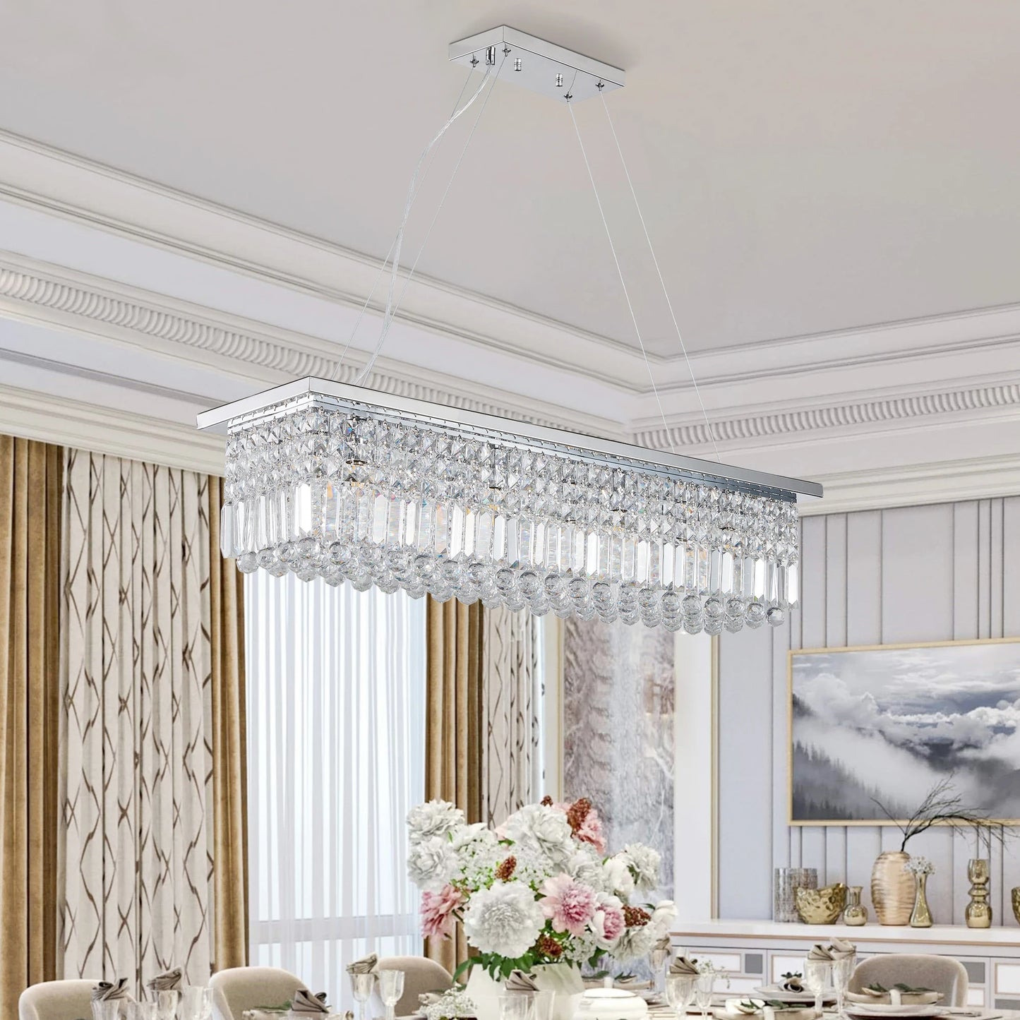 Raindrop Crystal Chandelier