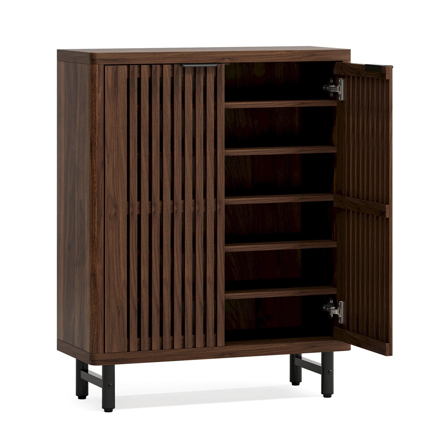 6-Tier Fluted Shoe Cabinet