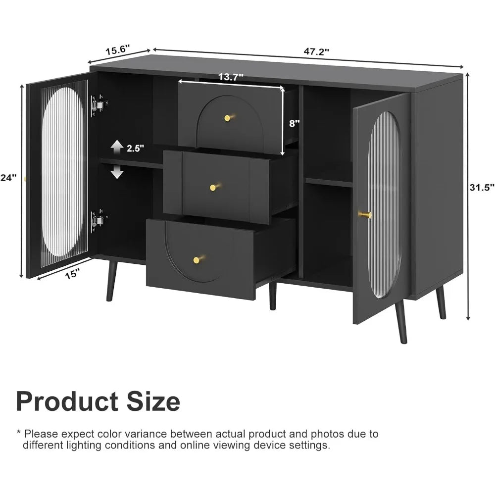 47" Arched Modern Buffet