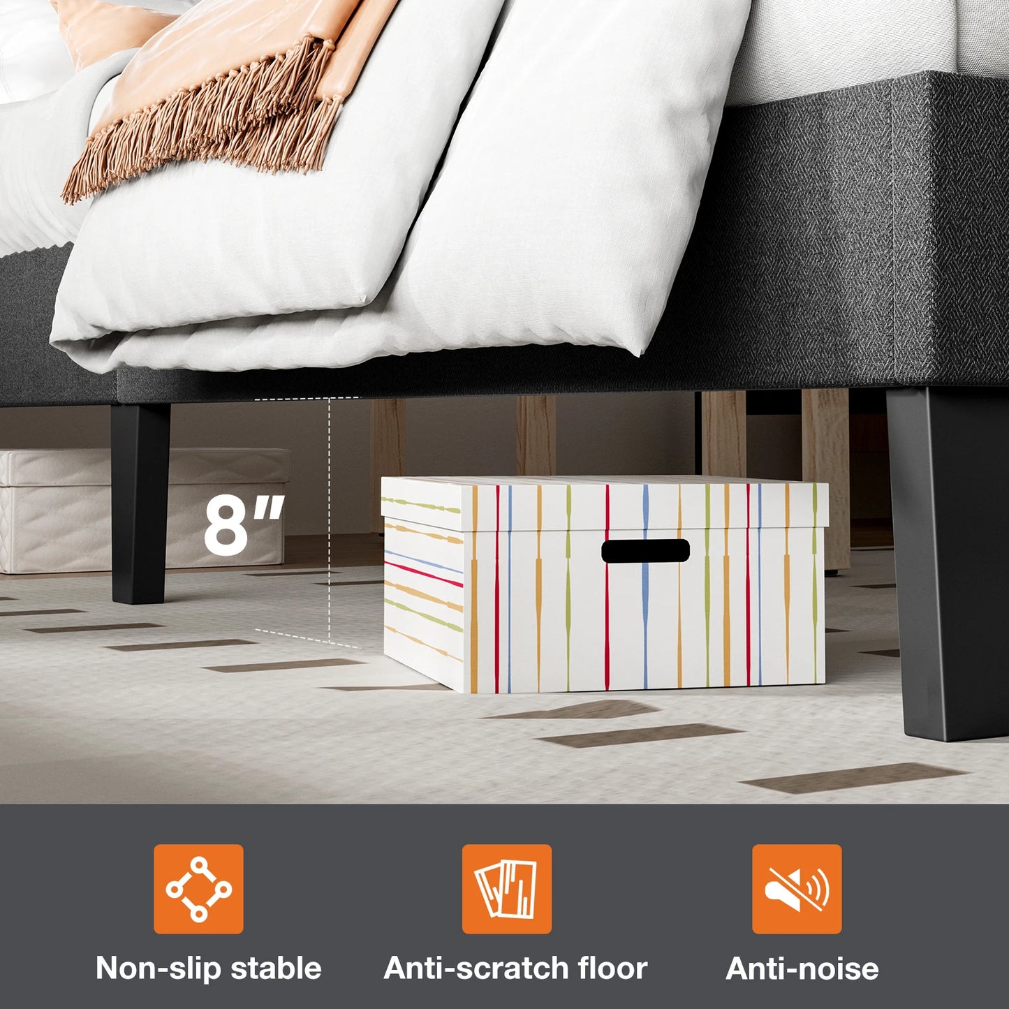 Linen Upholstered Bed