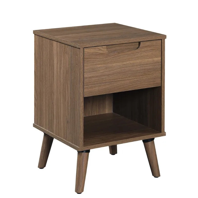 Mid Century Modern Boxy Nightstand/End Table
