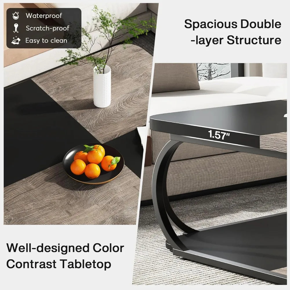 Square Checkered Coffee Table