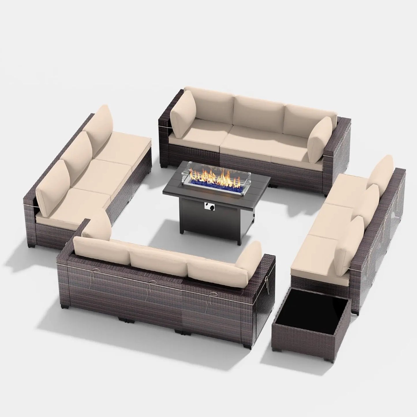 11 Piece Patio Furniture Conversation Set