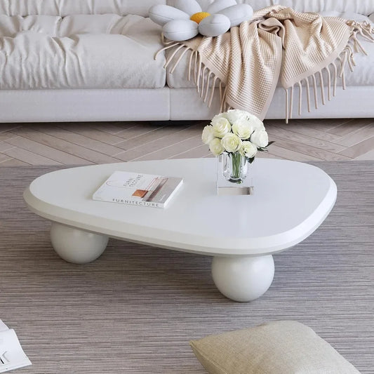 Modern D-Shaped Coffee Table