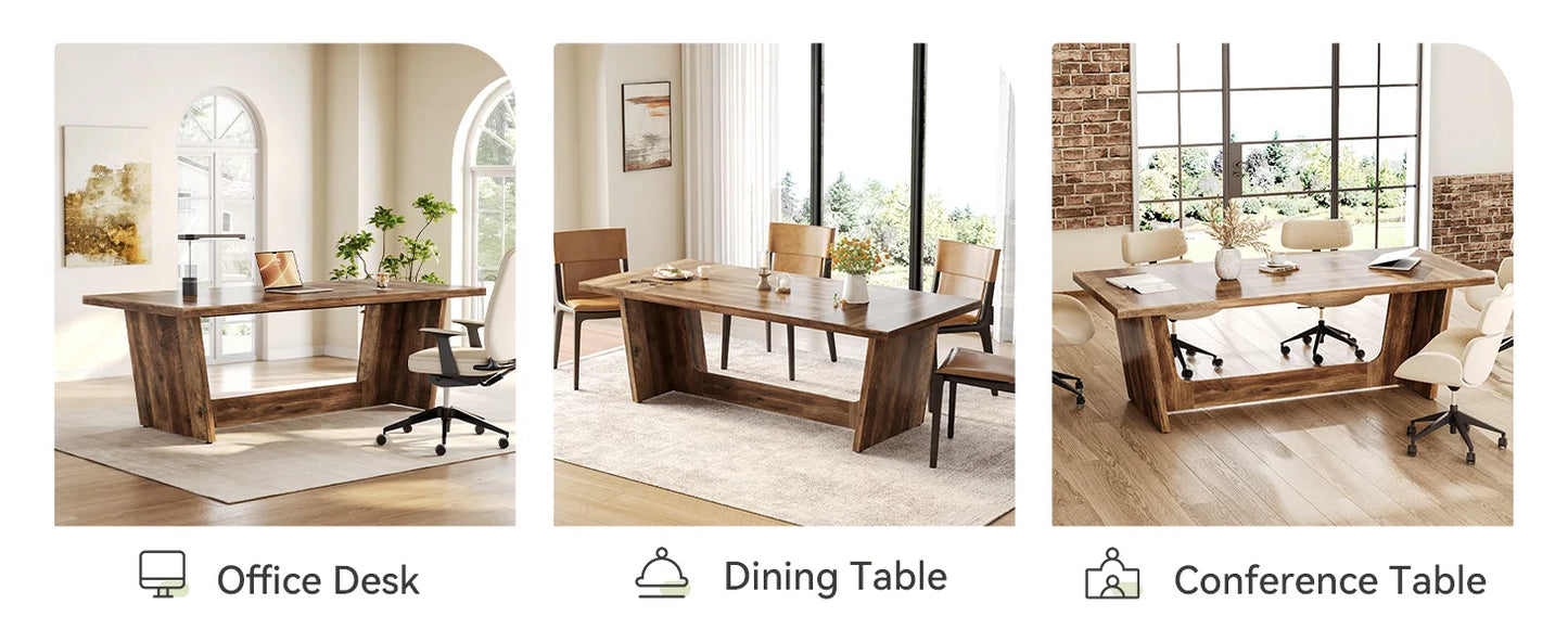 71" Modern Executive Desk