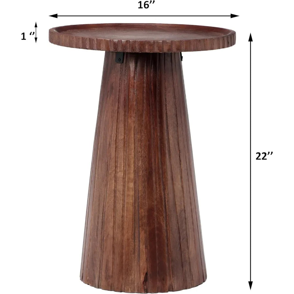 Vintage Round End Table