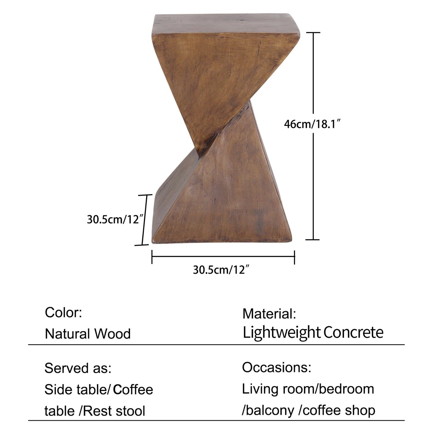 Modern Geometrical End Table