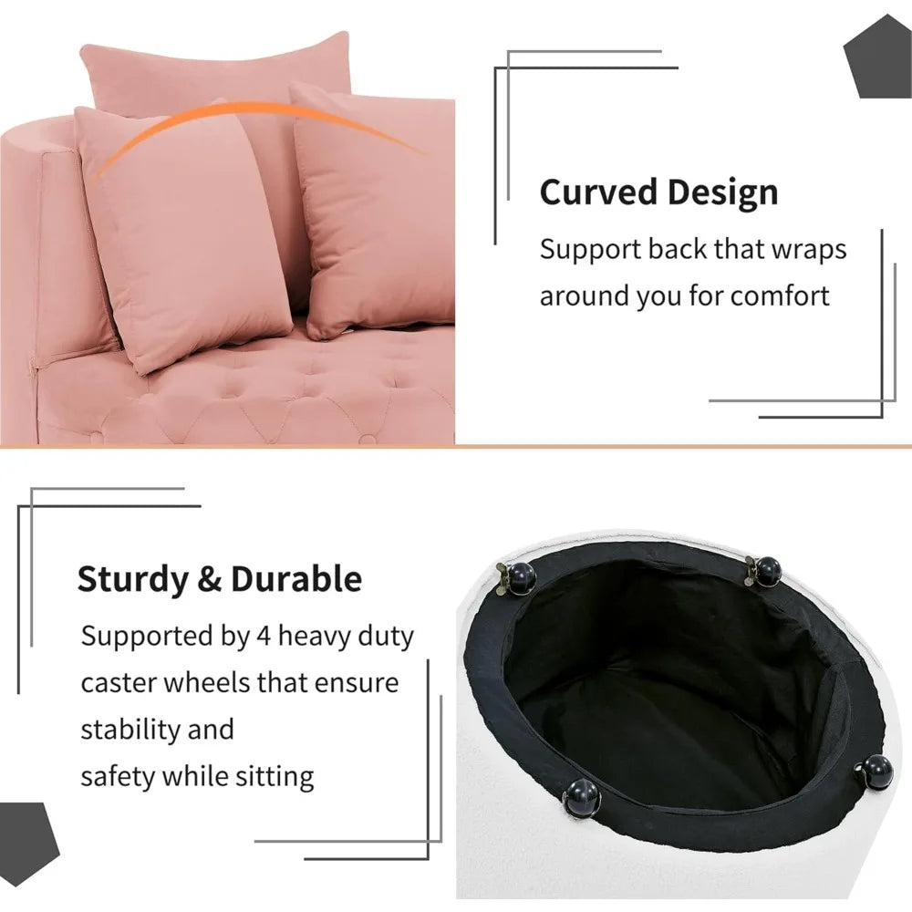 Swivel Barrel Accent Chair