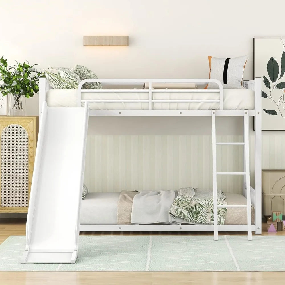 Twin Bunk Bed with Slide