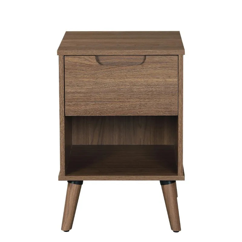 Mid Century Modern Boxy Nightstand/End Table