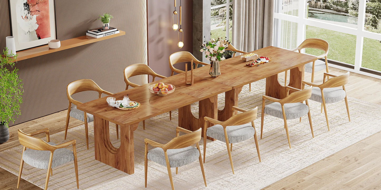 71" Modern Wood Dining Table