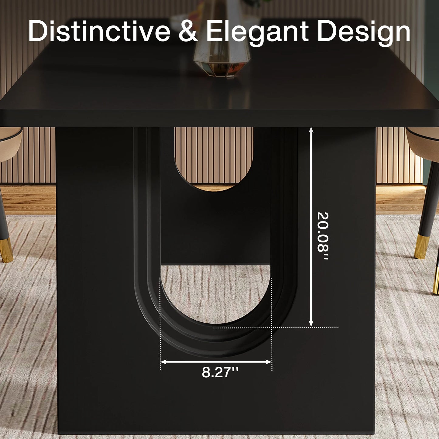 71" Modern Wood Dining Table