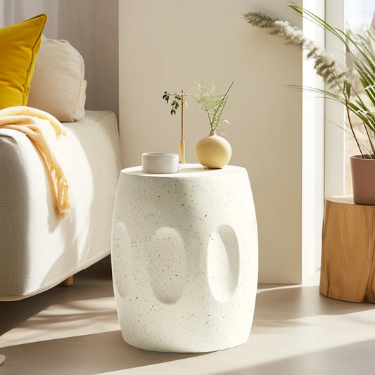 18" Unique Concrete End Table