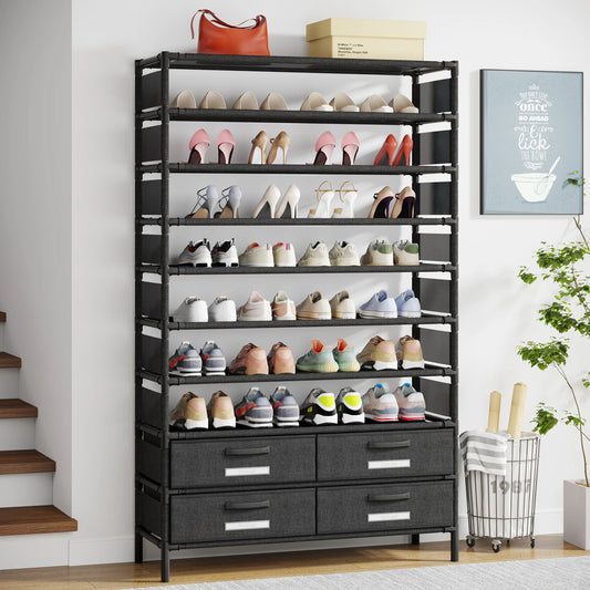 7-Tier Shoe Rack With 4 Drawers