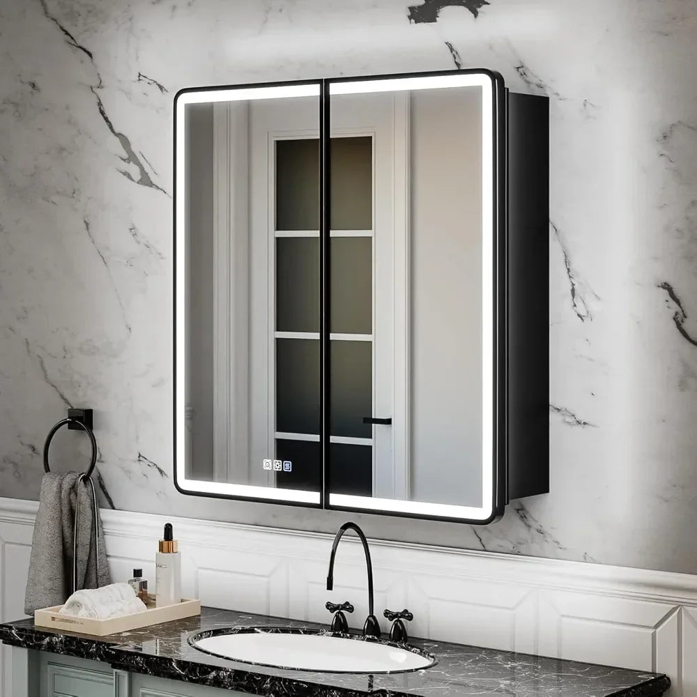 30x32 Lighted Medicine Cabinet with Mirror