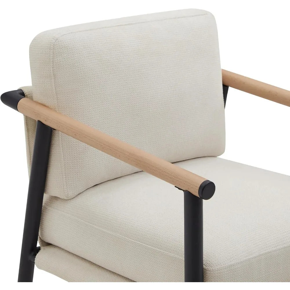 Mid Century Modern Upholstered Barstool Set of 2
