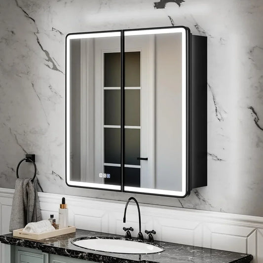 30x32 Lighted Medicine Cabinet with Mirror