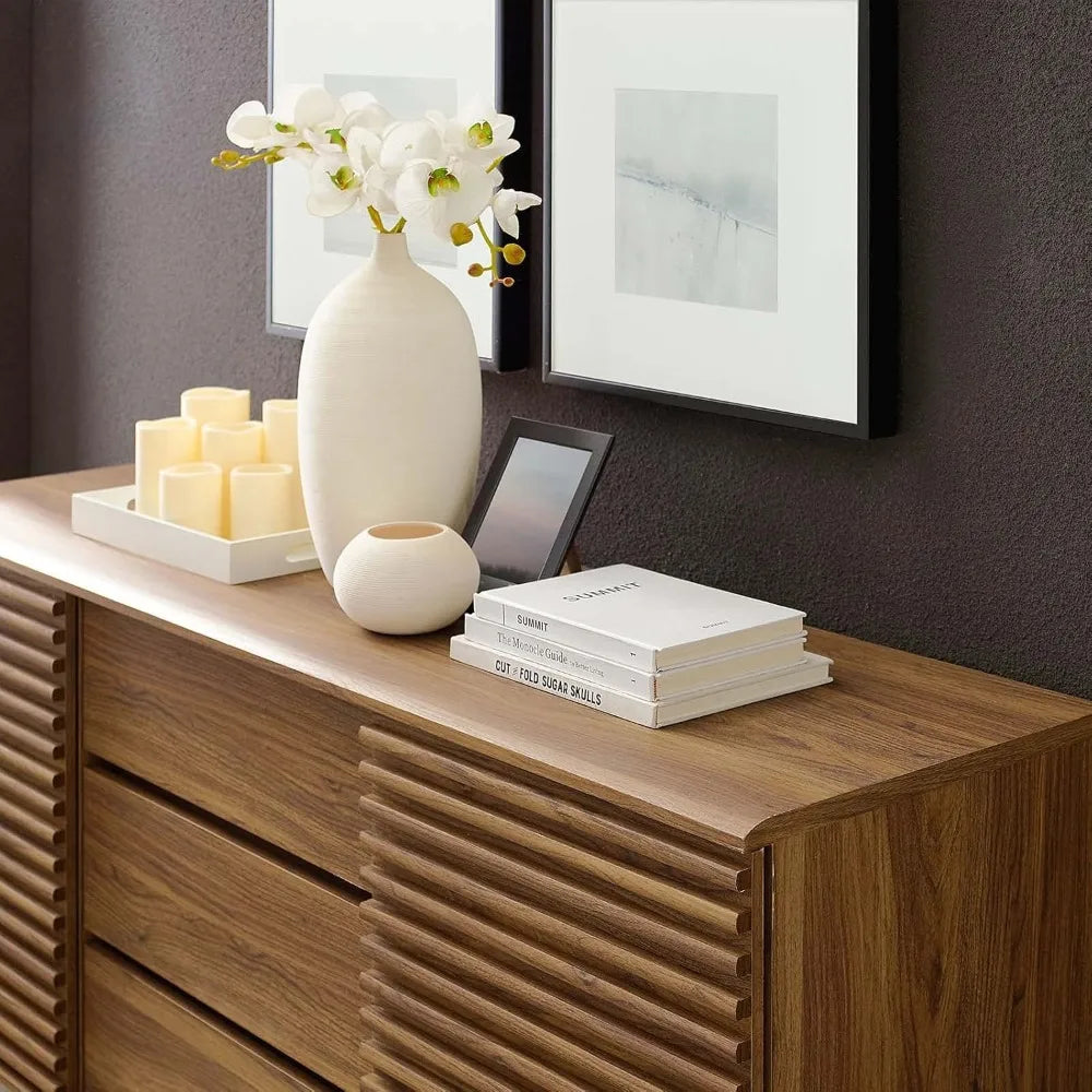63" Mid-Century Modern Sideboard Buffet Table