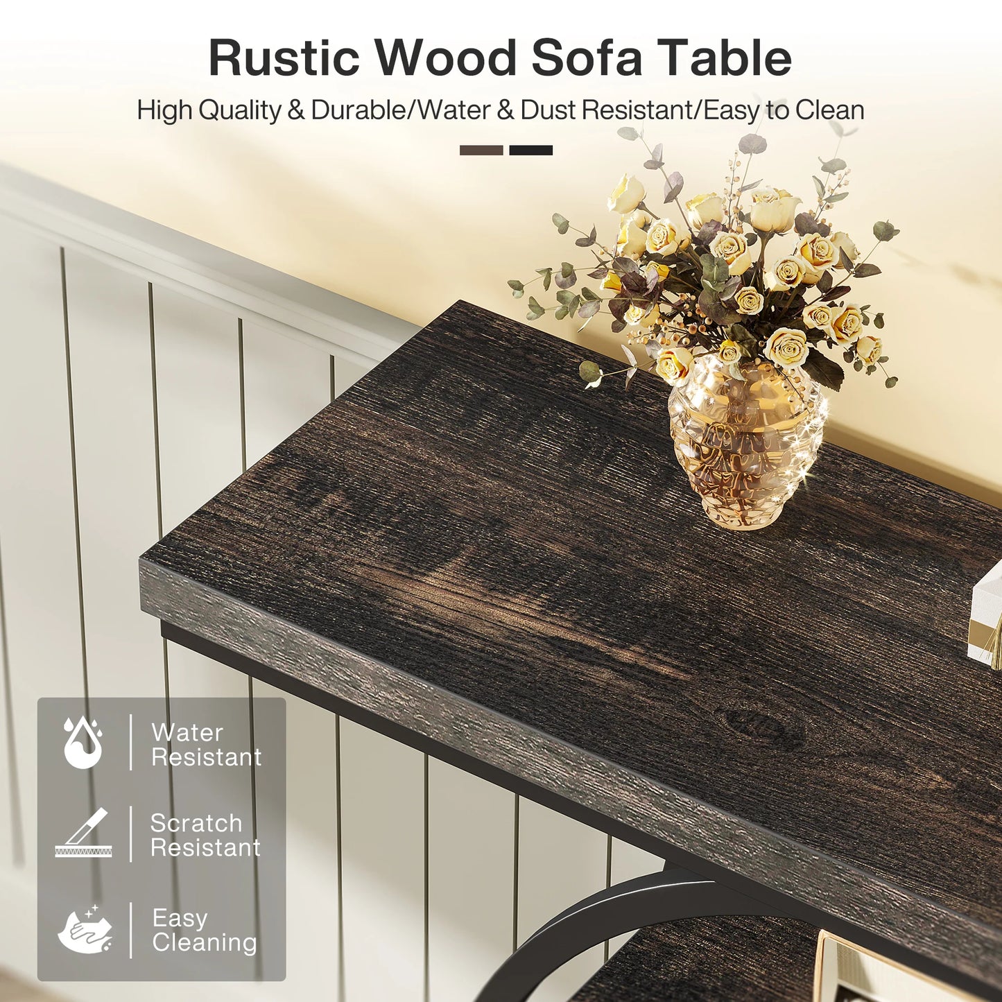 41.3" 4-Tier Console Table