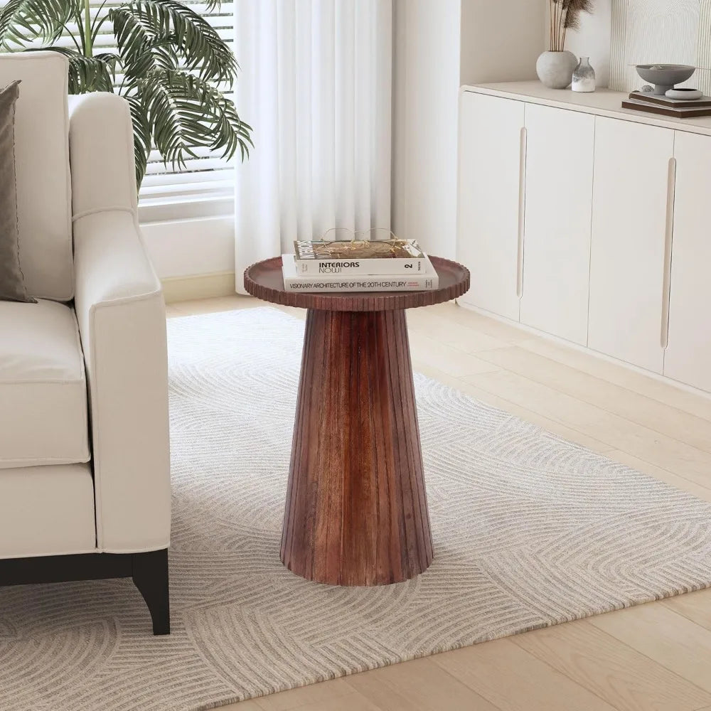 Vintage Round End Table